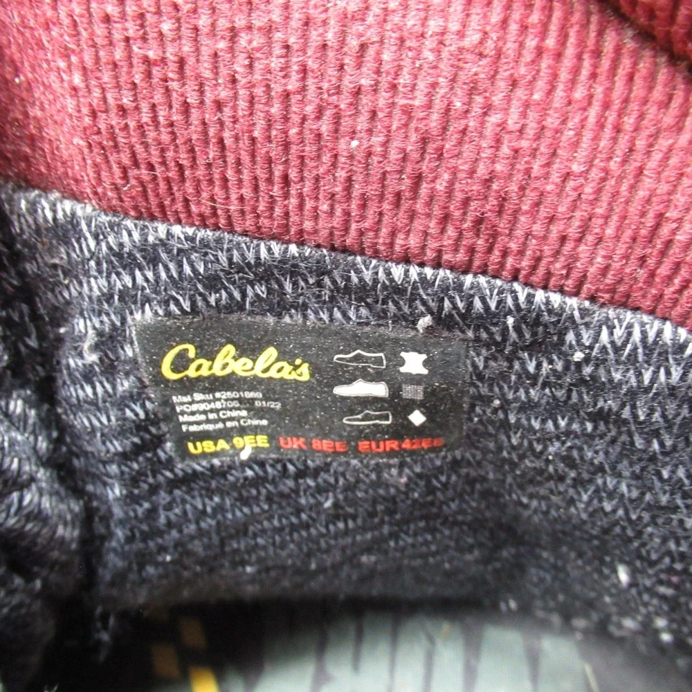Cabelas Mens 9 EE Hunting Boots Brown Gore Tex Leather Waterfowl Work Iron Ridge